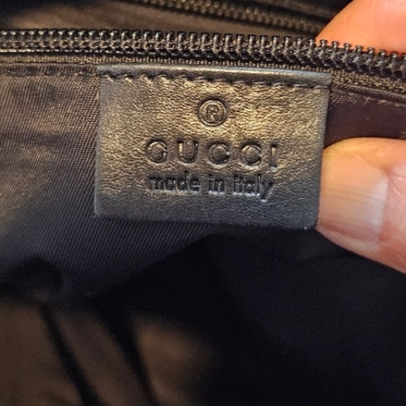 Authentic EUC GUCCI Guccissima Nylon GG Web Black Messenger - Picture 5 of 13